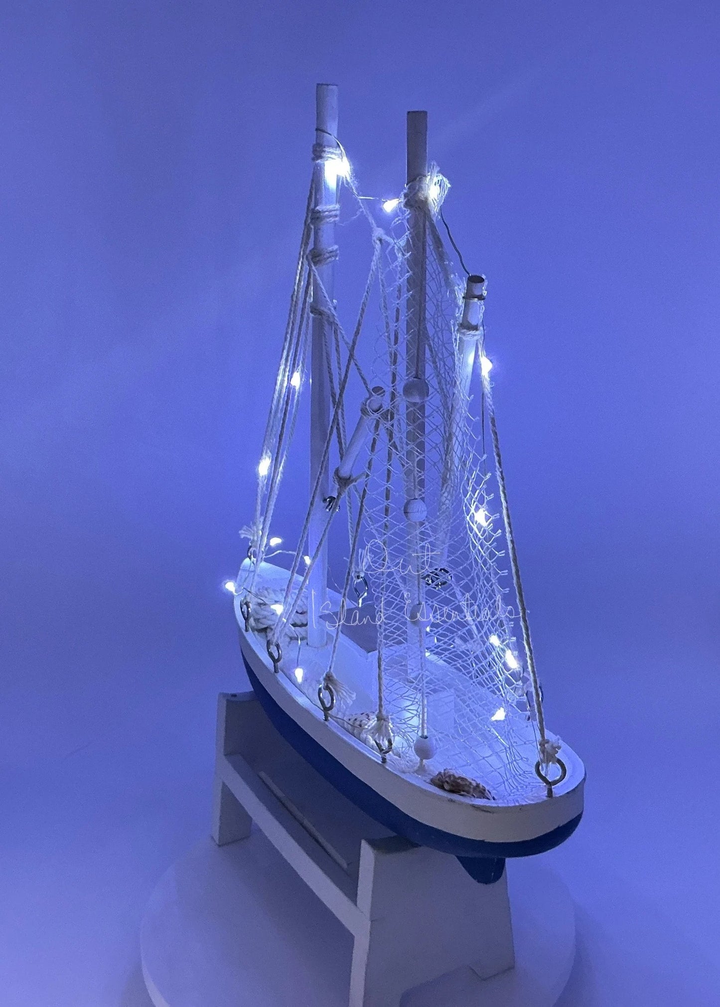 Sailboat Replica Stunning Lighted Boat Replica Coastal Shelf Display Sail Boat