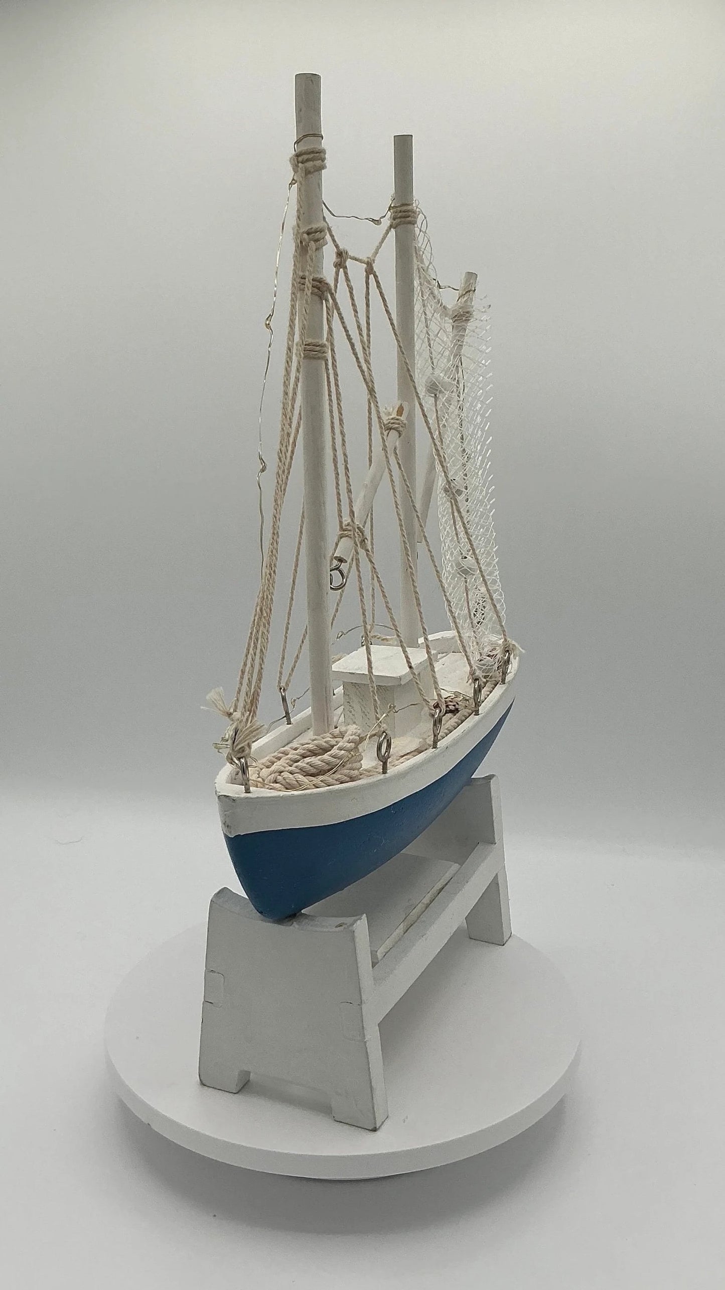 Sailboat Replica Stunning Lighted Boat Replica Coastal Shelf Display Sail Boat