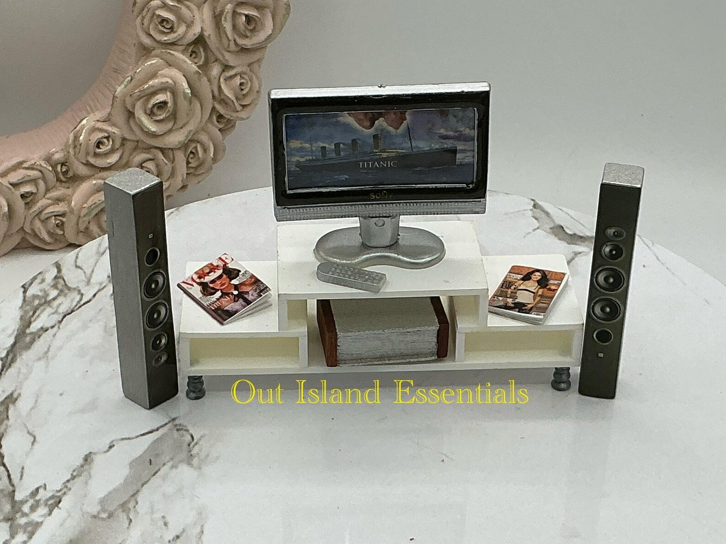 Miniature Home TV Entertainment Cinema Center 1:12 Scale Sound System