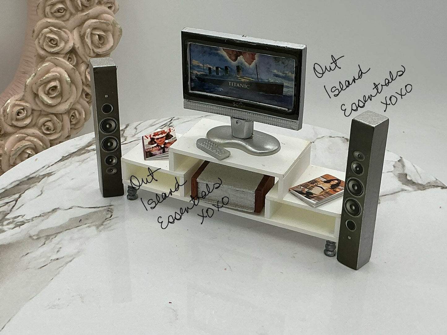 Miniature Home TV Entertainment Cinema Center 1:12 Scale Sound System