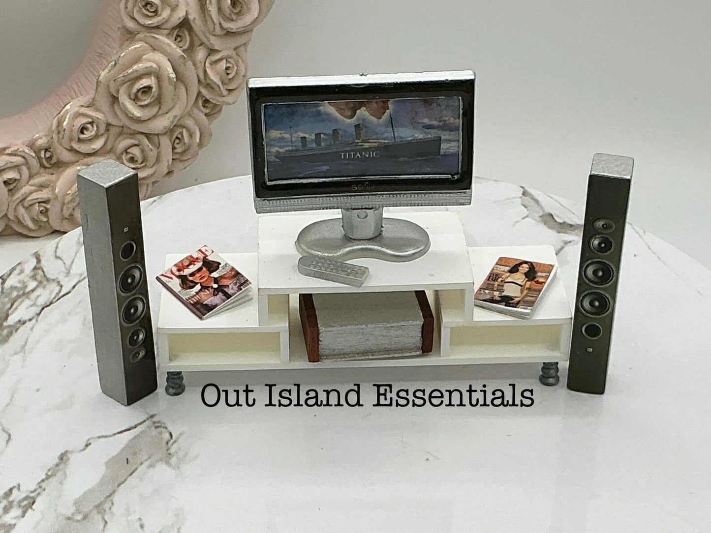 Miniature Home TV Entertainment Cinema Center 1:12 Scale Sound System
