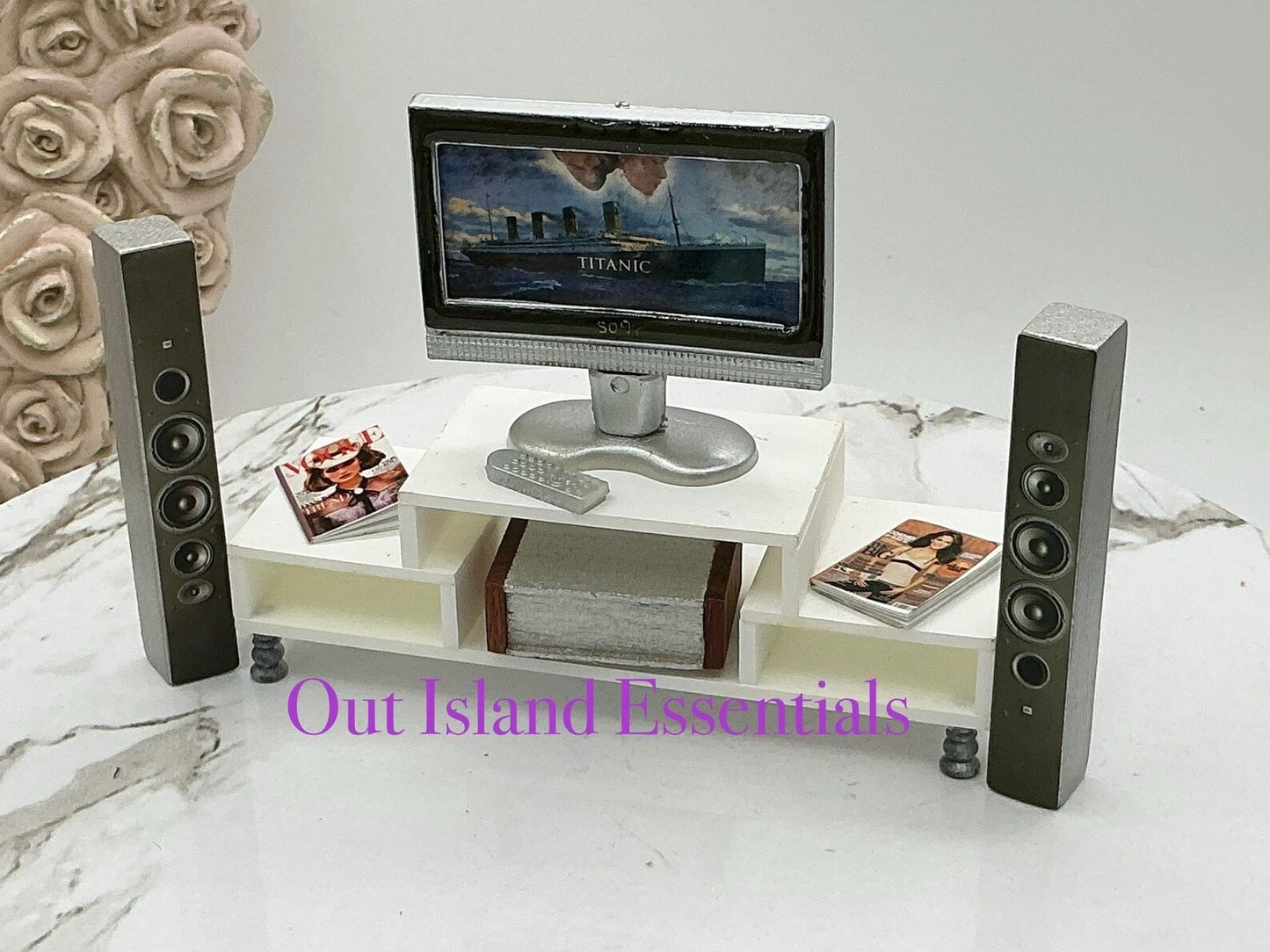 Miniature Home TV Entertainment Cinema Center 1:12 Scale Sound System