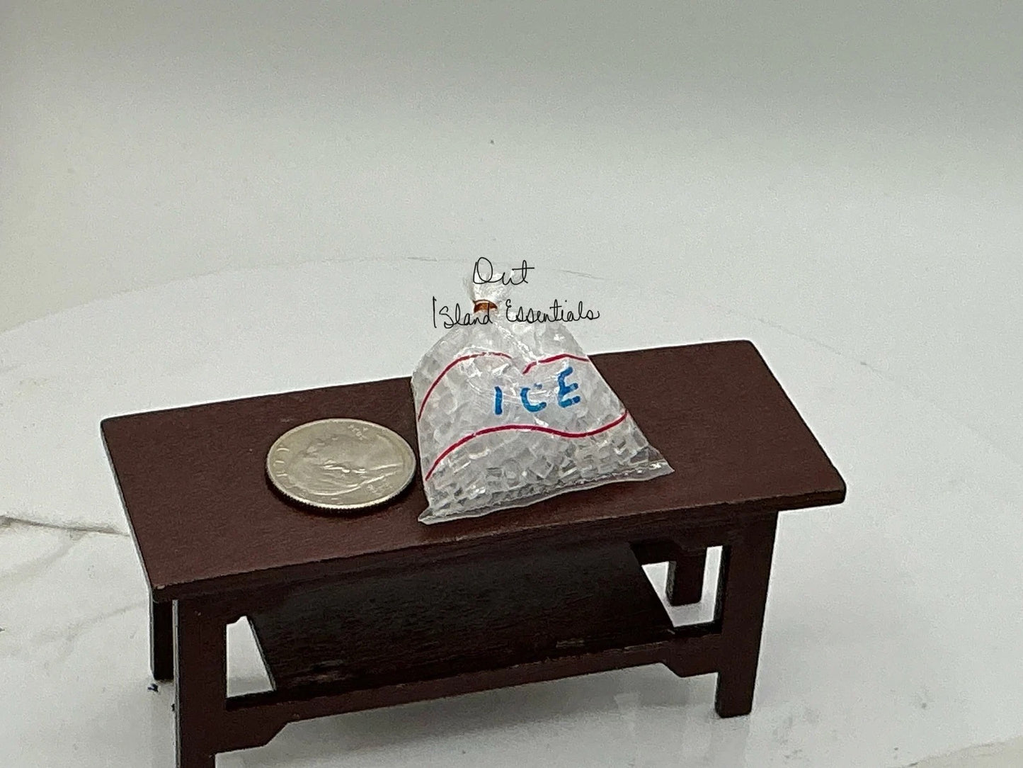 Miniature Bag Of Ice I Dollhouse Miniature Ice I Miniature Accessory I 1 12 Scale