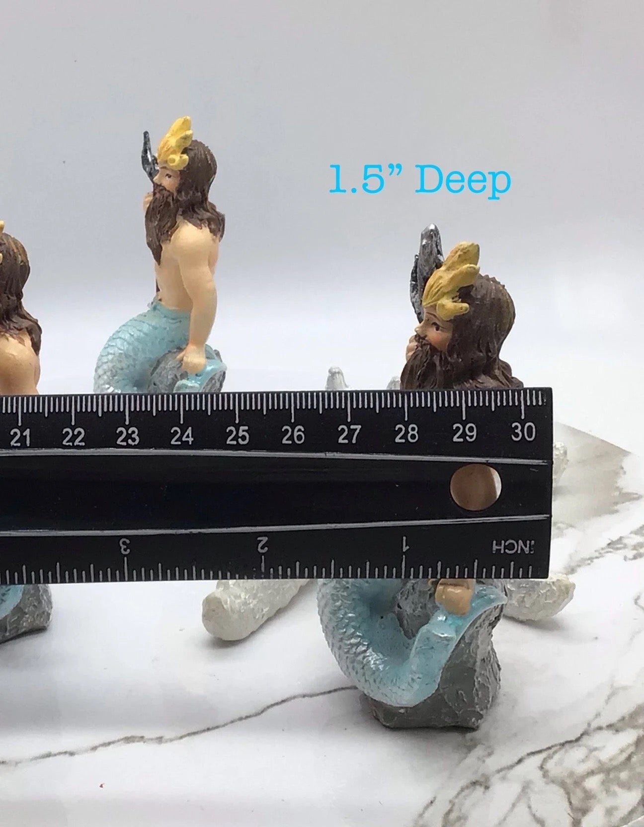 The Littlest Mermaid Or King Triton Statues, Mini Mermaid Or King Triton