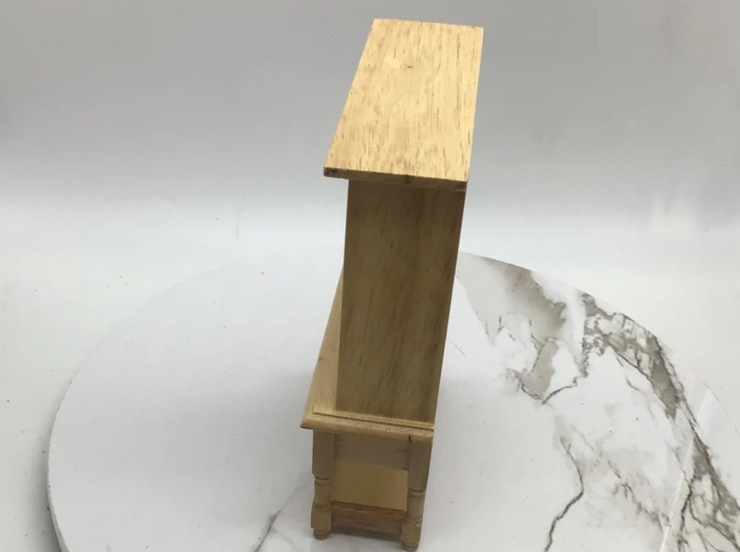 Miniature Oak Hutch I Dollhouse Miniature Hutch I Miniature 1:12 Scale Furniture