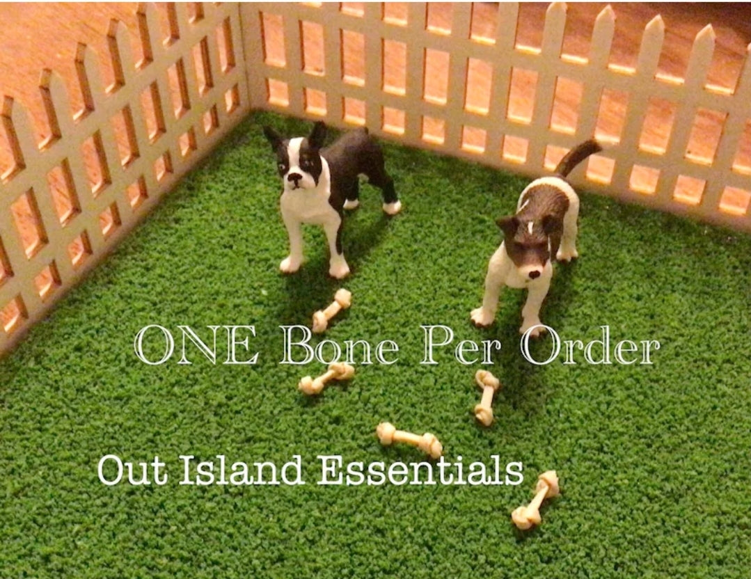 Miniature Dog Bones I Miniature Dollhouse Pets I Miniature Dog Bones IMiniature Dollhouse Family Pet Accessories I 1:12 Scale