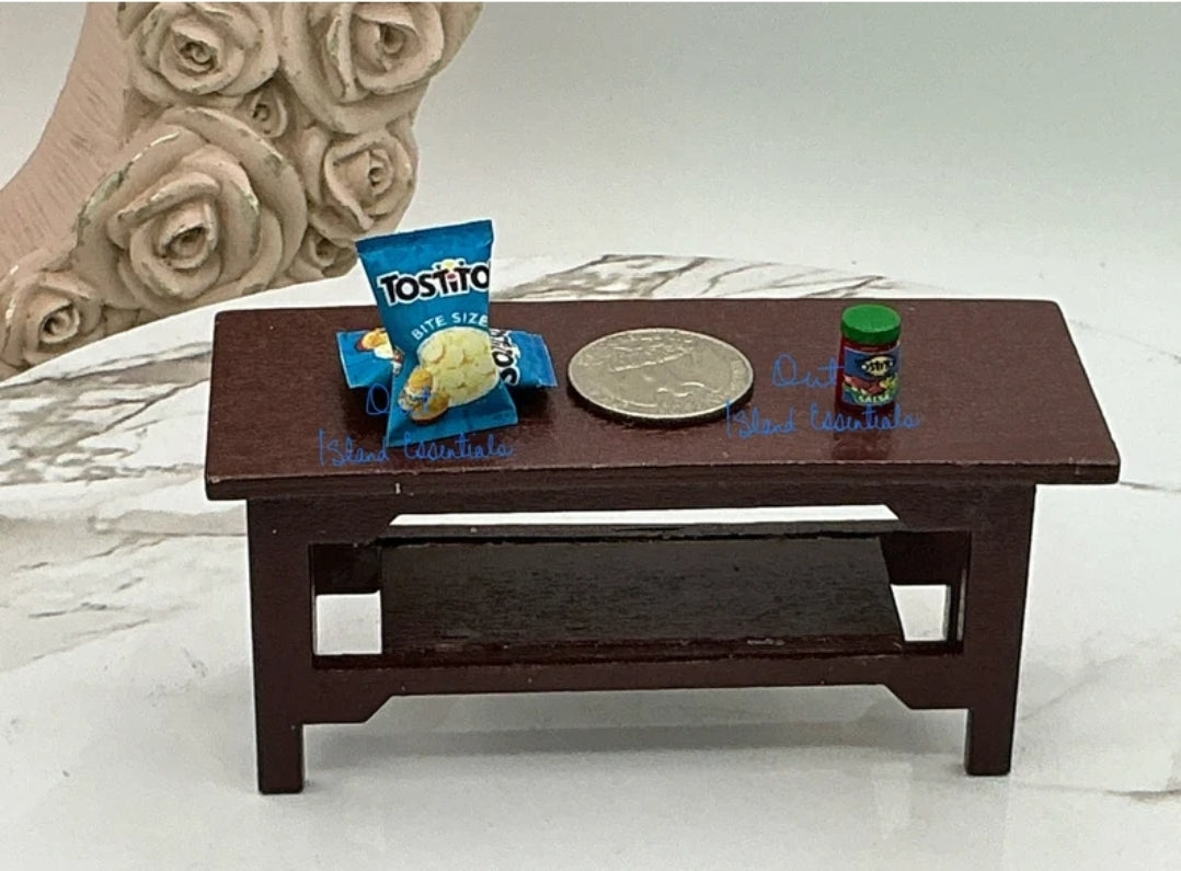 Miniature Tostitos Chips And Salsa I Dollhouse Chips I Miniature Doll Snack Essentials | Miniature Dollhouse SnacksI 1:12 Scale Accessories
