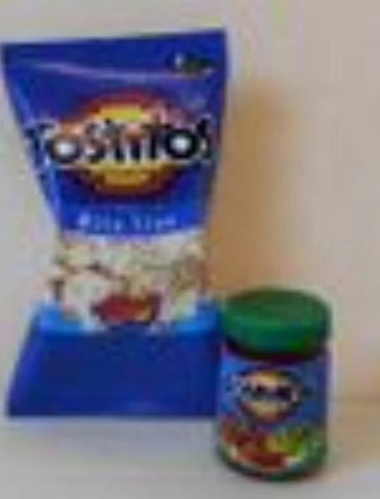 Miniature Tostitos Chips And Salsa I Dollhouse Chips I Miniature Doll Snack Essentials | Miniature Dollhouse SnacksI 1:12 Scale Accessories