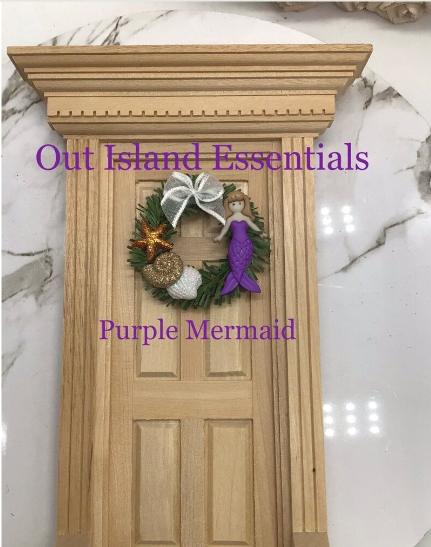 1 Pc. Artsian Made Dollhouse Miniature Wreath I Miniature Doll Wreath I Miniature Coastal Decor I 1:12 Scale | Miniature Coastal Wreath