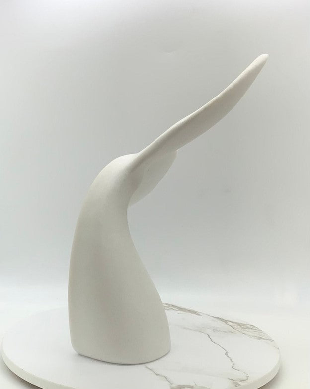 What A Tail | Wavy Whale Tail Decoration | Relaxing Calming Whale Tail | Coastal Decor | Peaceful Resin Carved Whale Tail