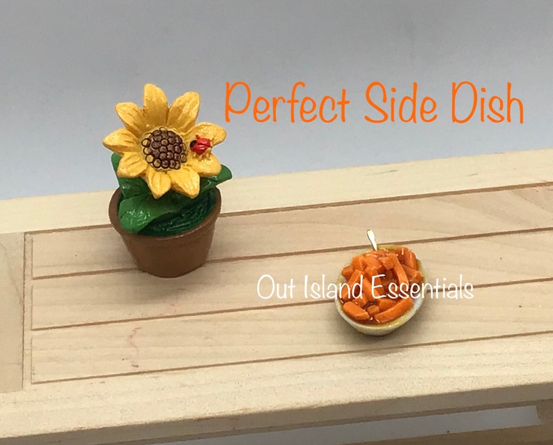 Miniature Sweet Potato Side Dish I Miniature Dollhouse Food I Miniature Sweet Potato Dish I Miniature Thanksgiving Food