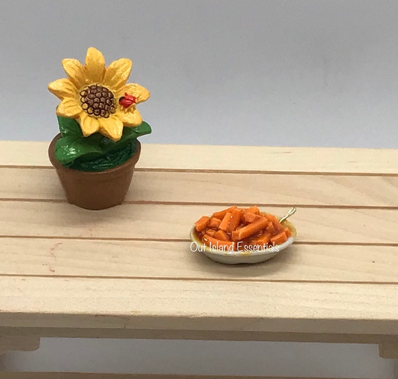 Miniature Sweet Potato Side Dish I Miniature Dollhouse Food I Miniature Sweet Potato Dish I Miniature Thanksgiving Food