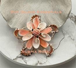 Rubita Rose Snowflake Or Cross | Seashell Ornament | Seashell Christmas Ornament | Shell Cross | Coastal Ornaments | Coastal Christmas