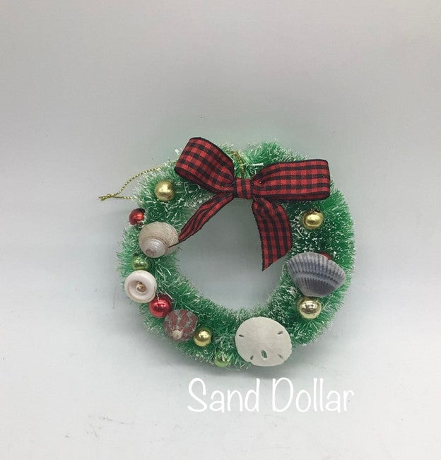 Seashell Wreath I Mini Shell Wreath I Seashell Ornaments I Coastal Christmas I Coastal Decor I Shell Wreath I Mini Wreath I Coastal Wreath