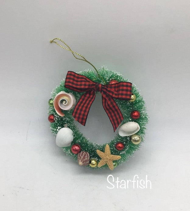 Seashell Wreath I Mini Shell Wreath I Seashell Ornaments I Coastal Christmas I Coastal Decor I Shell Wreath I Mini Wreath I Coastal Wreath