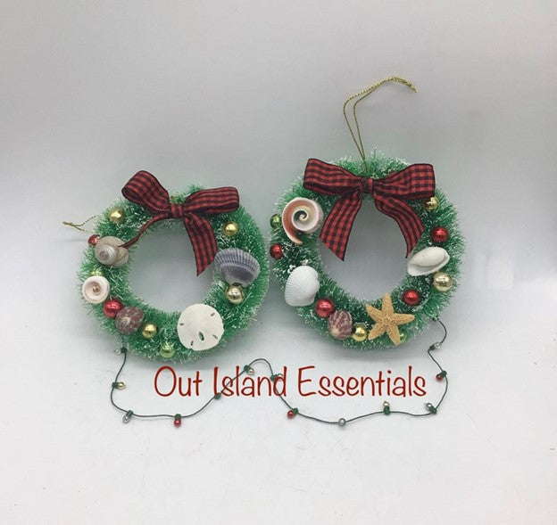 Seashell Wreath I Mini Shell Wreath I Seashell Ornaments I Coastal Christmas I Coastal Decor I Shell Wreath I Mini Wreath I Coastal Wreath