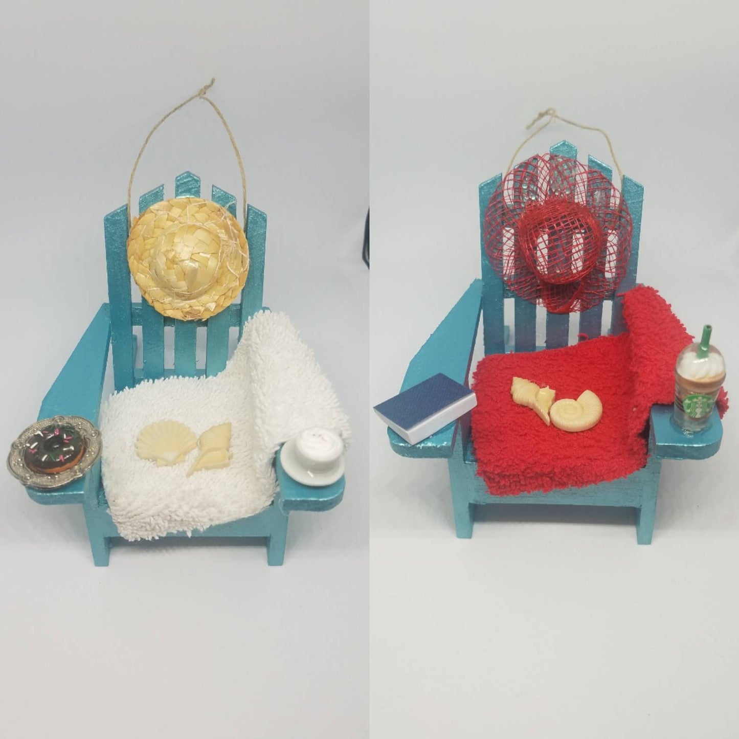 Adirondack Chair Coastal Christmas Ornaments