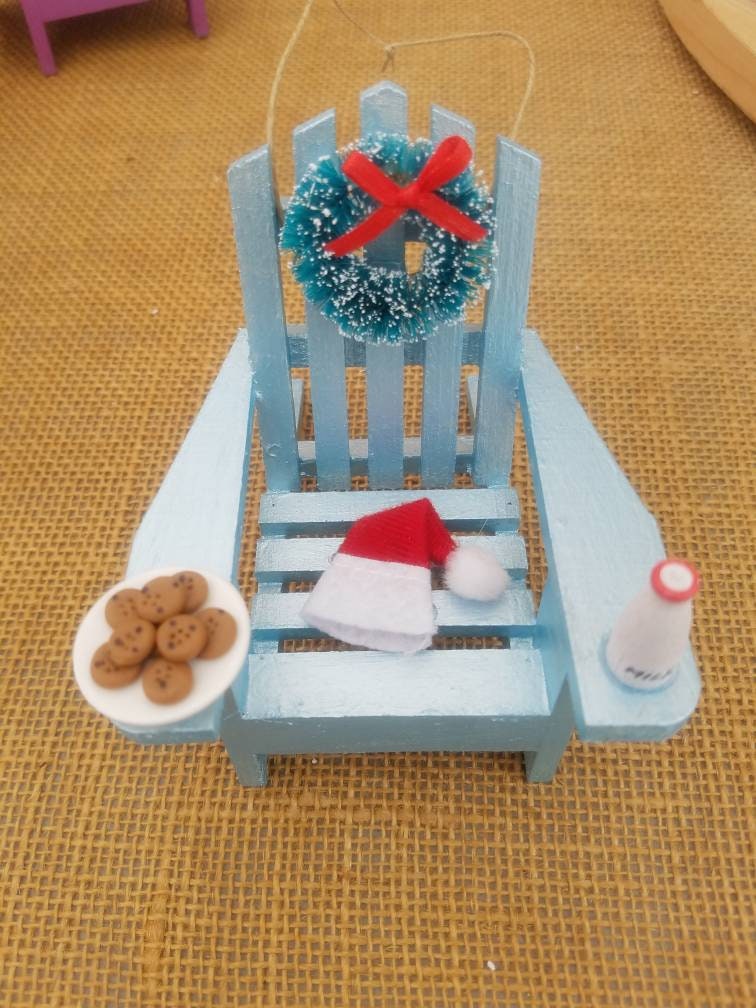 Adirondack Chair Coastal Christmas Ornaments