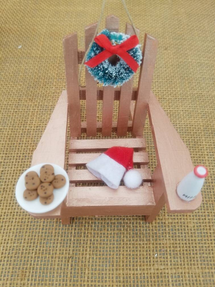 Adirondack Chair Coastal Christmas Ornaments