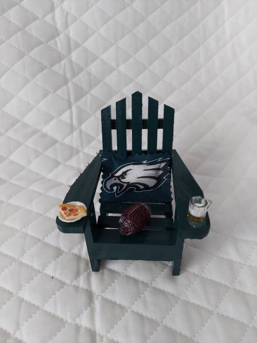 Eagles Ornament I NFL Christmas Ornament, Adirondack Chair Christmas Ornament I Philadelphia Eagles Christmas Ornament I Coastal Christmas