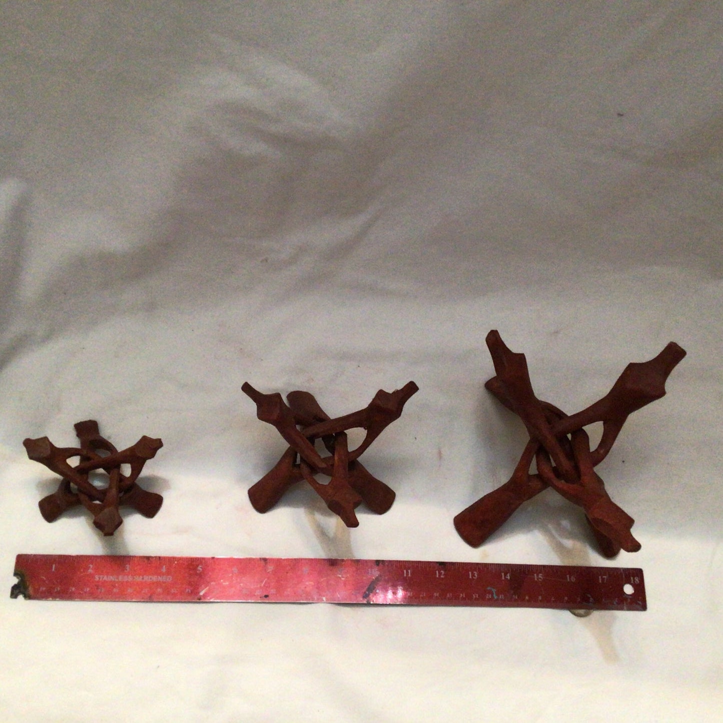 Large Wood Display Stand I Large Wooden Display Stand I Conch Shell Display Stand I Seashell Display Stand