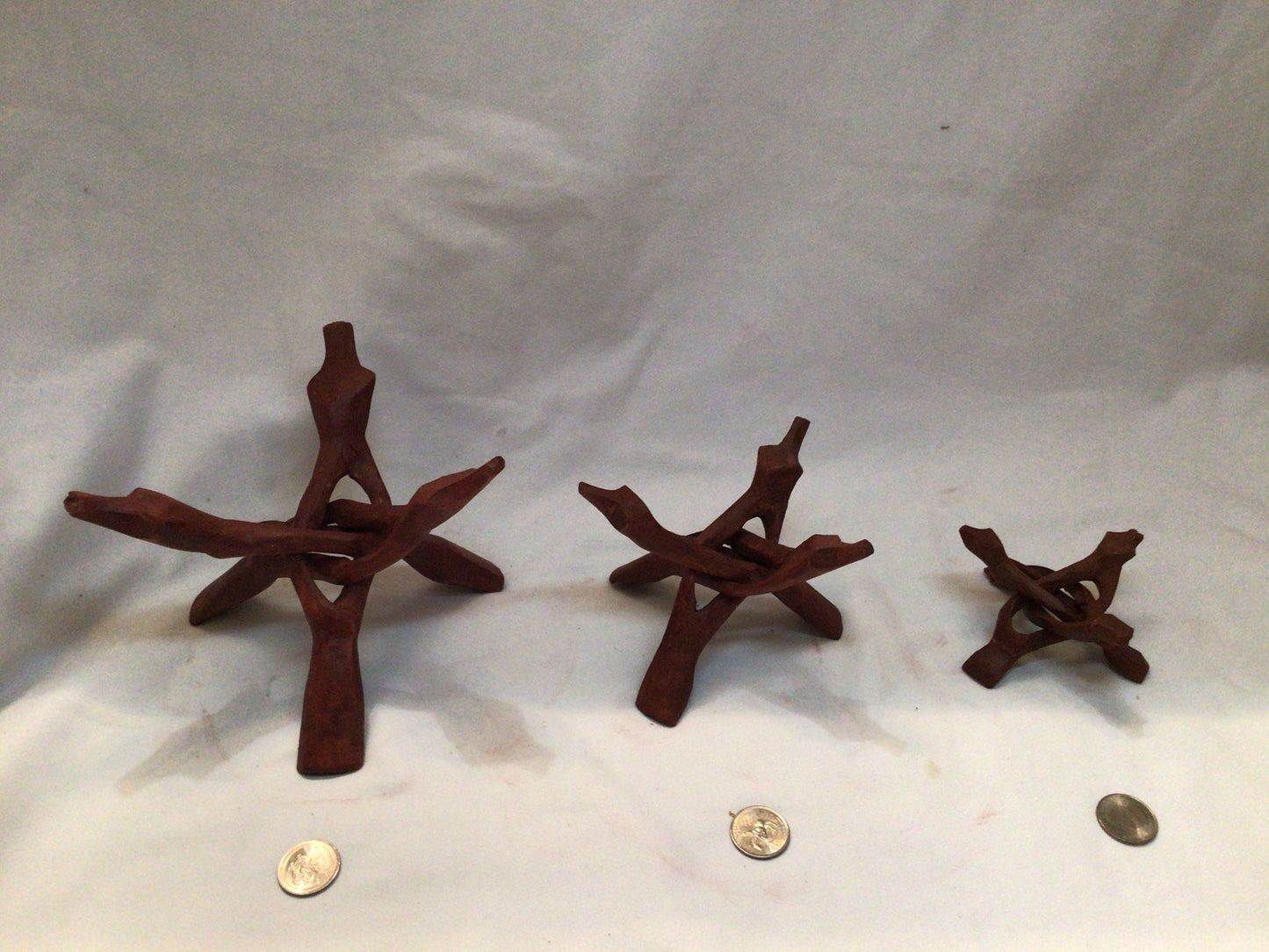 Large Wood Display Stand I Large Wooden Display Stand I Conch Shell Display Stand I Seashell Display Stand