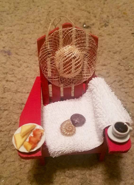 Adirondack Ornament, Christmas Beach Ornament, Adirondack Chair Christmas Ornament, Beach Chair Christmas Ornament, Adirondack Chair