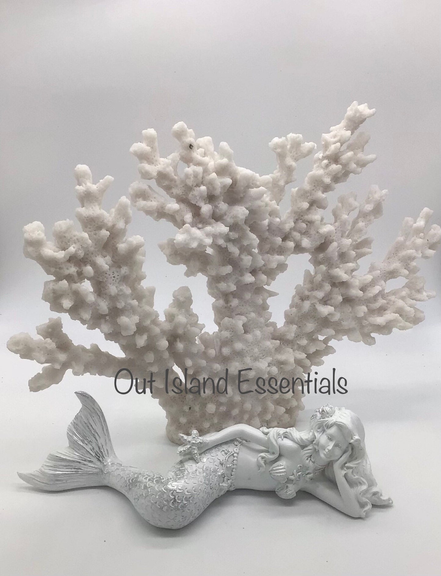 Side Laying Mermaid Statue | Mermaid Decoration | Daydreaming Mermaid | Laying Down Mermaid | Little Mermaid