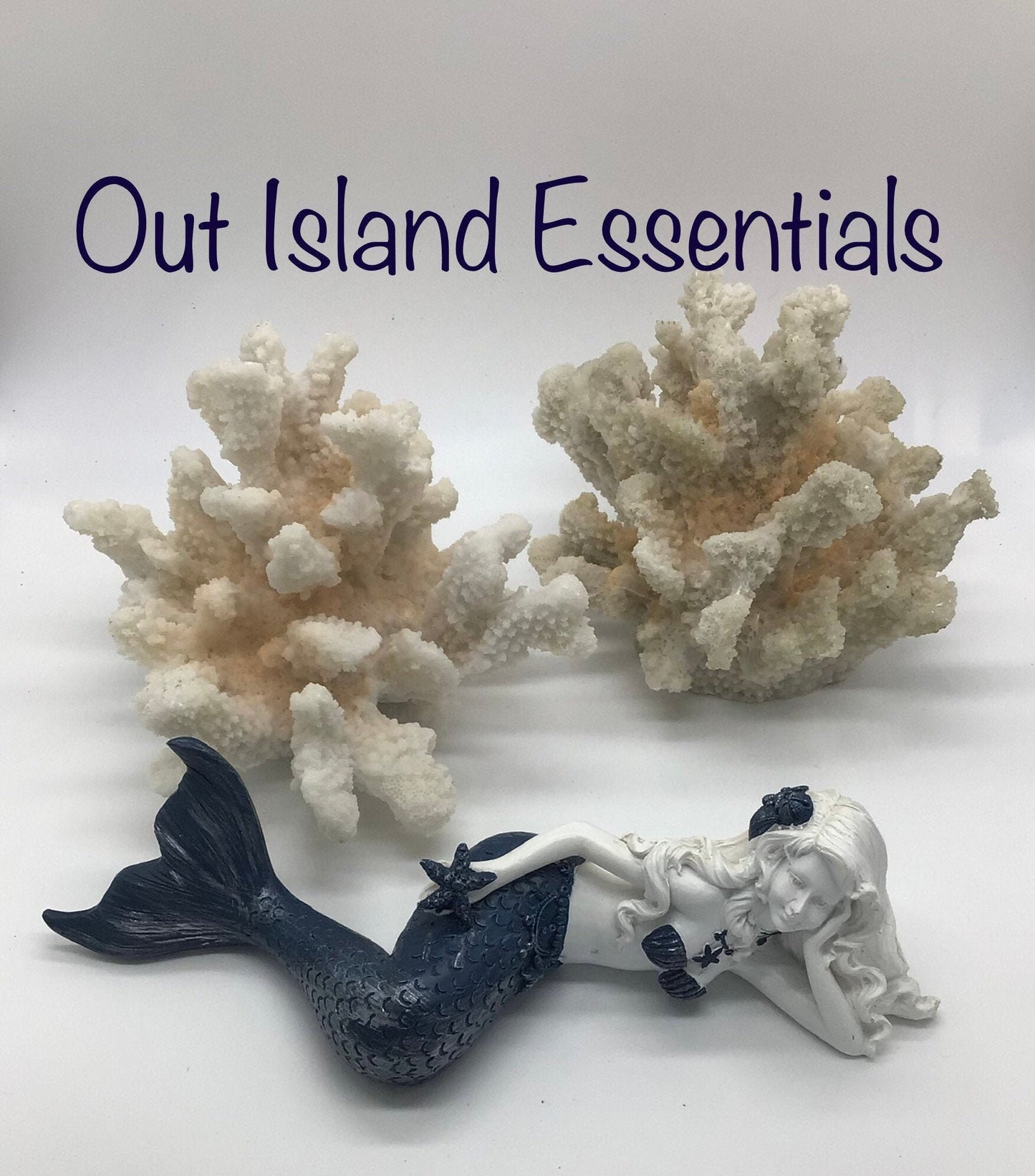 Side Laying Mermaid Statue | Mermaid Decoration | Daydreaming Mermaid | Laying Down Mermaid | Little Mermaid