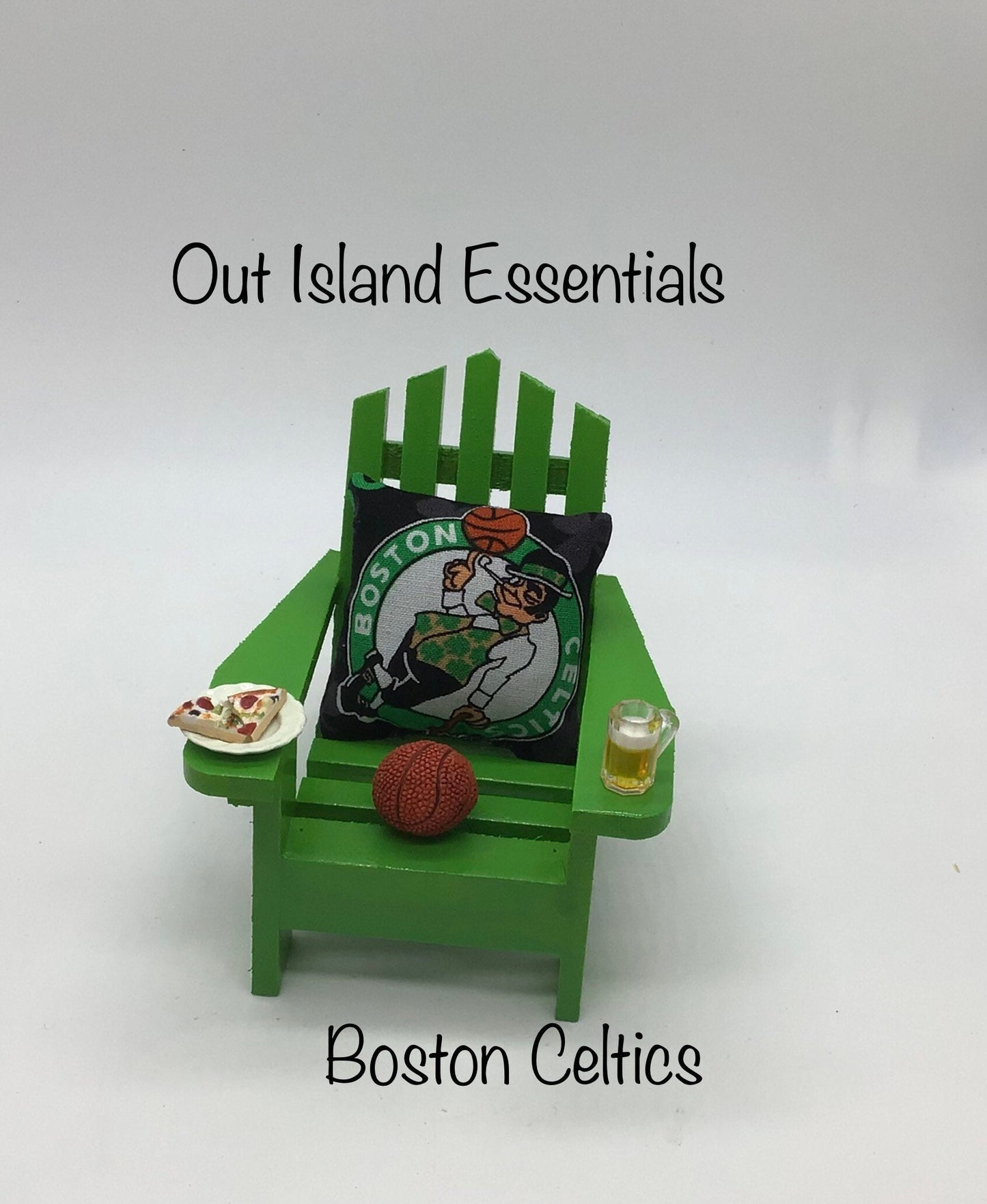 Boston Celtics Christmas Ornament, Coastal Chair Ornament, Celtics Christmas Ornament