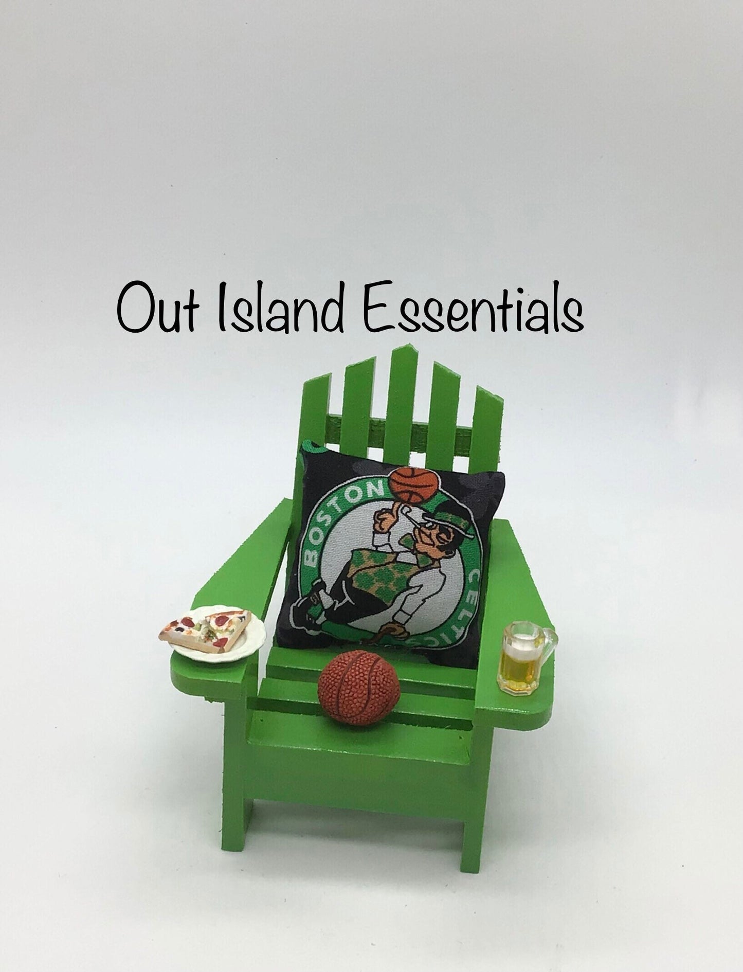 Boston Celtics Christmas Ornament, Coastal Chair Ornament, Celtics Christmas Ornament