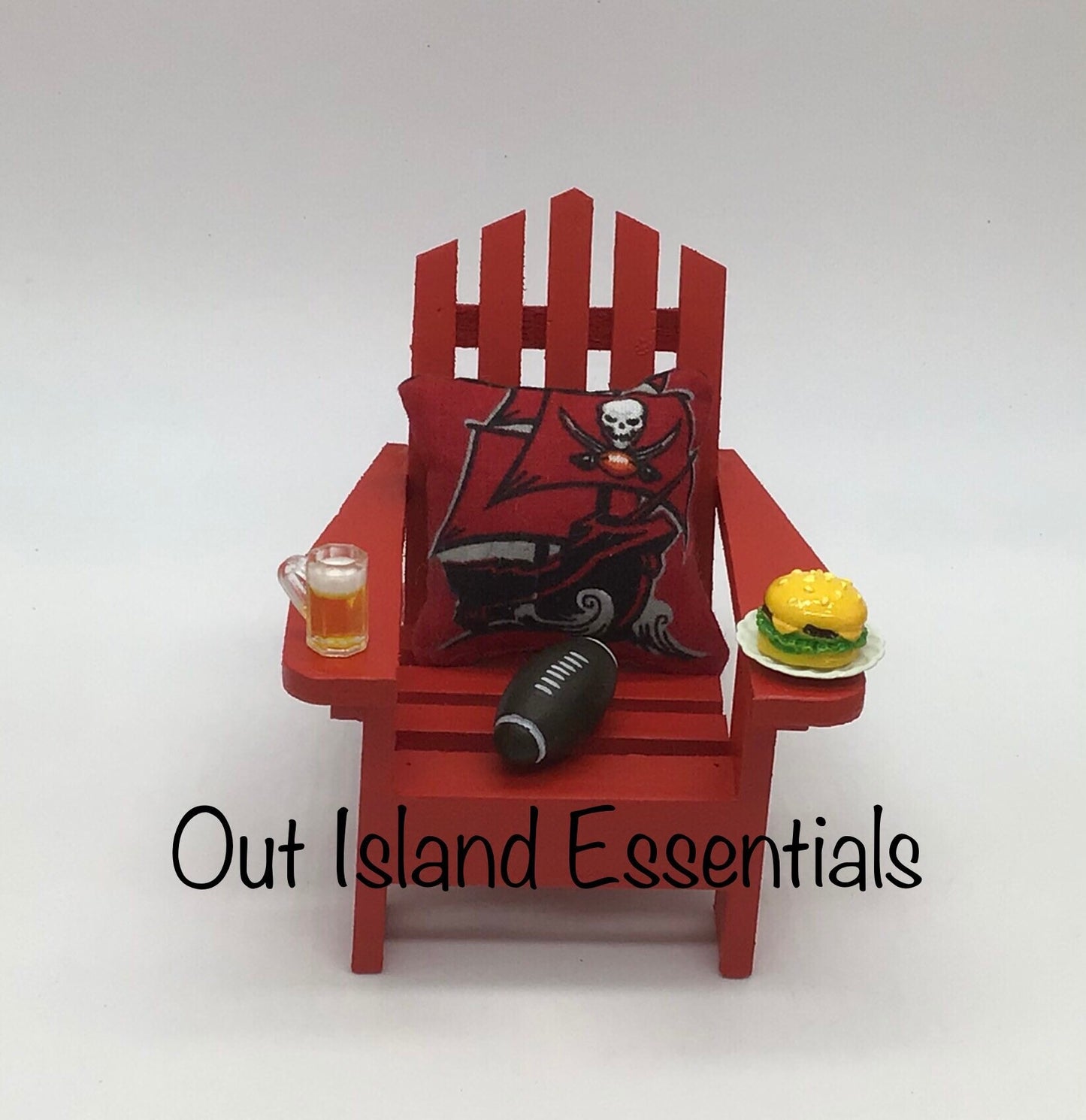 Buccaneers Christmas Ornaments I Football Christmas Ornament | Adirondack Chair Ornament I Tampa Bay Christmas Ornament