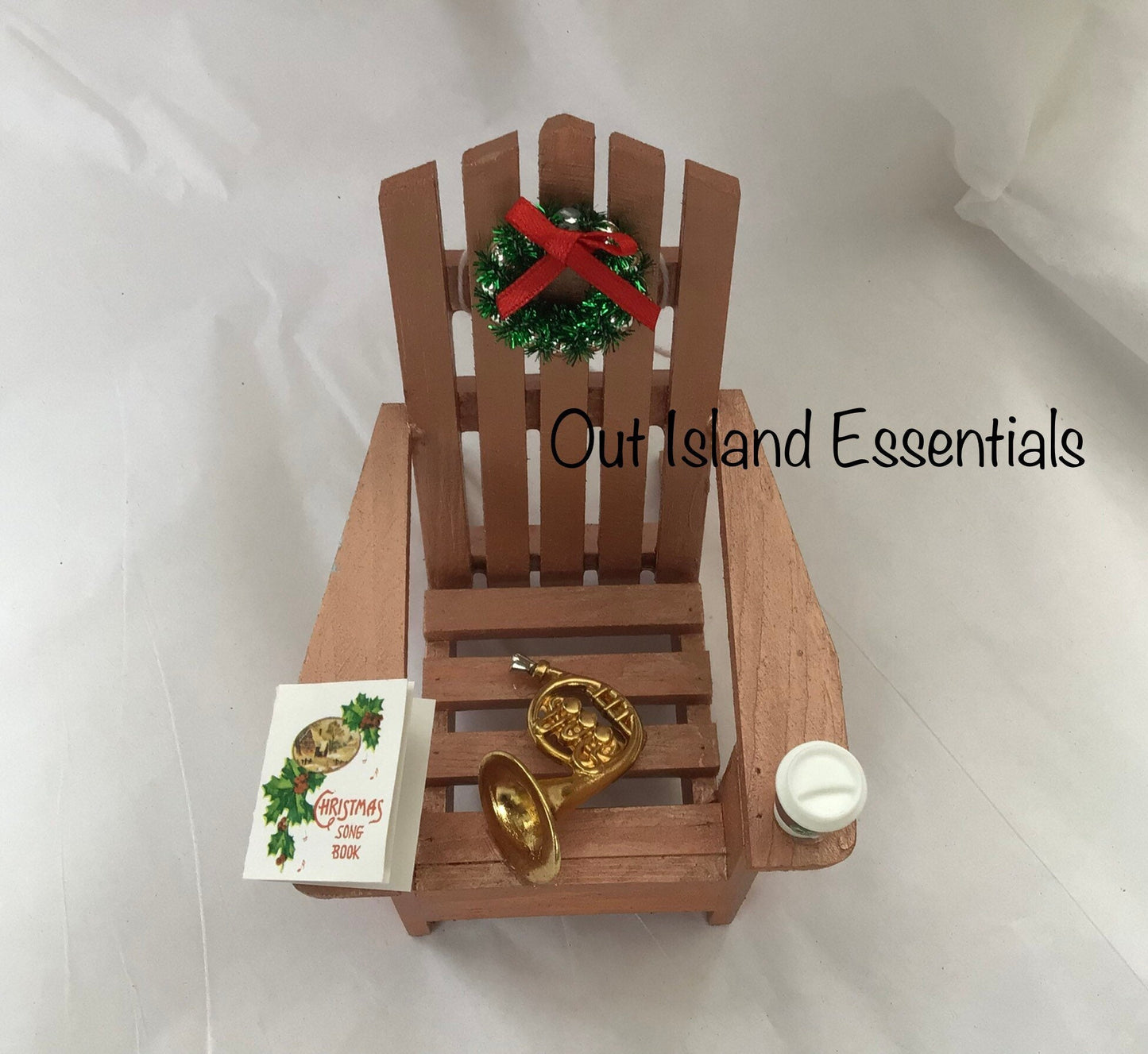 French Horn Christmas Beach Ornament | Adirondack Chair Christmas Ornament | French Horn Christmas Ornament | Coastal Musical Christmas