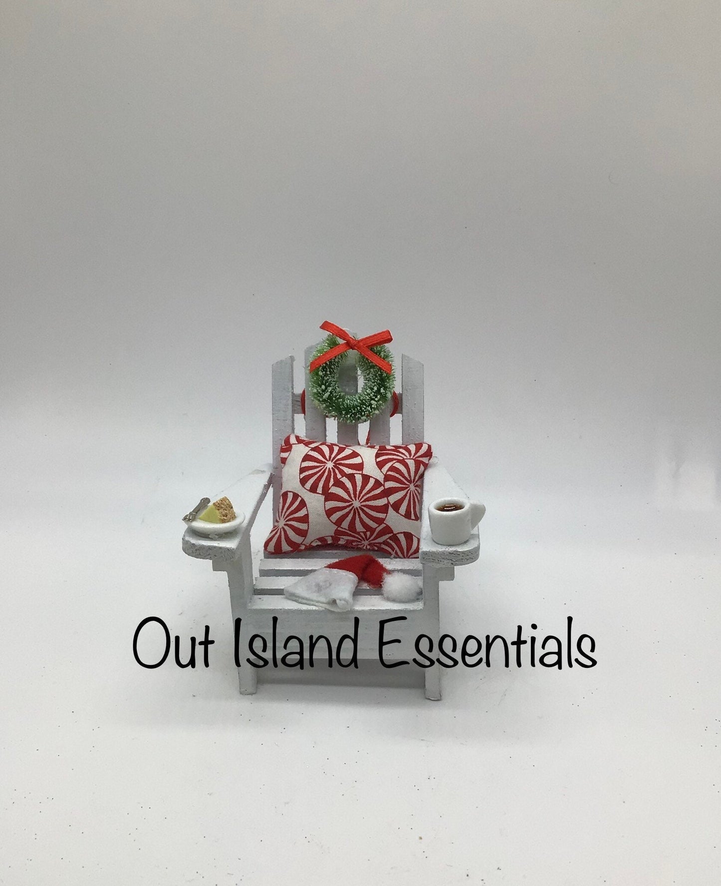 Adirondack Chair Christmas Ornament | Beach Christmas Ornaments | Handmade Adirondack Chair Ornament