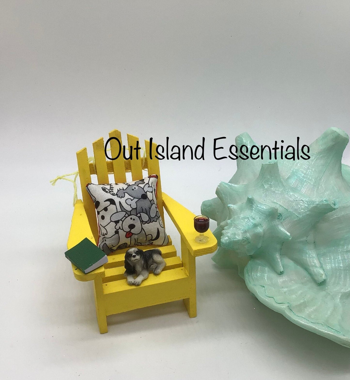 Adirondack Dog Christmas Ornament, Christmas Beach Ornament, Adirondack Chair Christmas Ornament