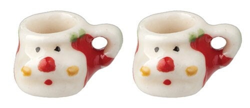 Miniature Christmas Mugs I Miniature 1:12 Scale Cozy Christmas Decorative Mugs I Miniature Christmas Decor