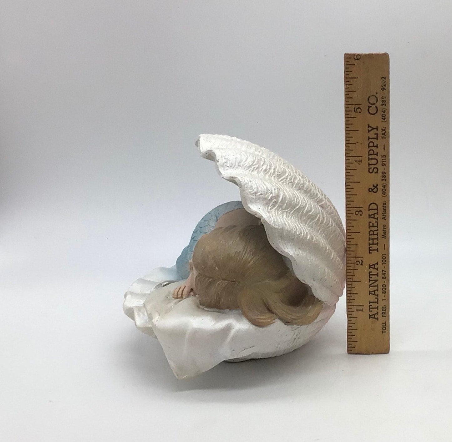 Mermaid Baby In Clam, Sleeping Merbaby, Napping MerBaby, Little Mermaid In Shell