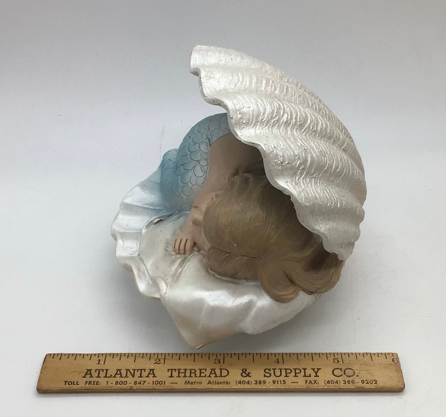 Mermaid Baby In Clam, Sleeping Merbaby, Napping MerBaby, Little Mermaid In Shell