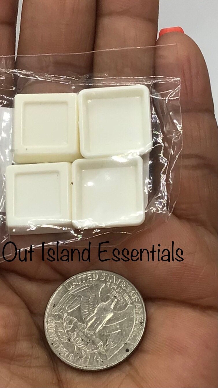 4 Pc. Miniature Square Plates Dollhouse White Dishes I Miniature Dishes I 1:12 Scale