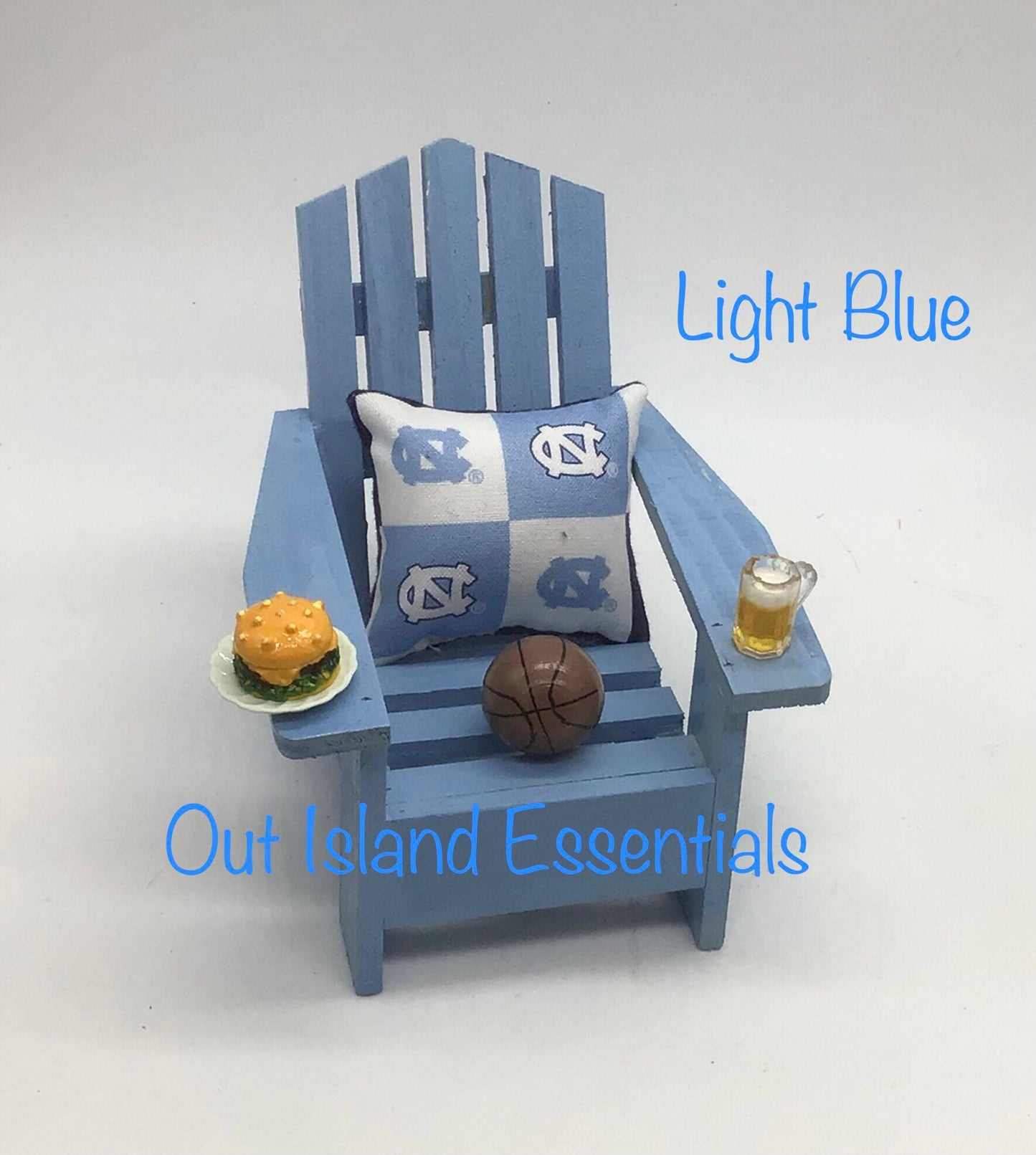 North Carolina Tar Heels Ornament, College Basketball Christmas Ornament, Tar Heels Coastal Christmas