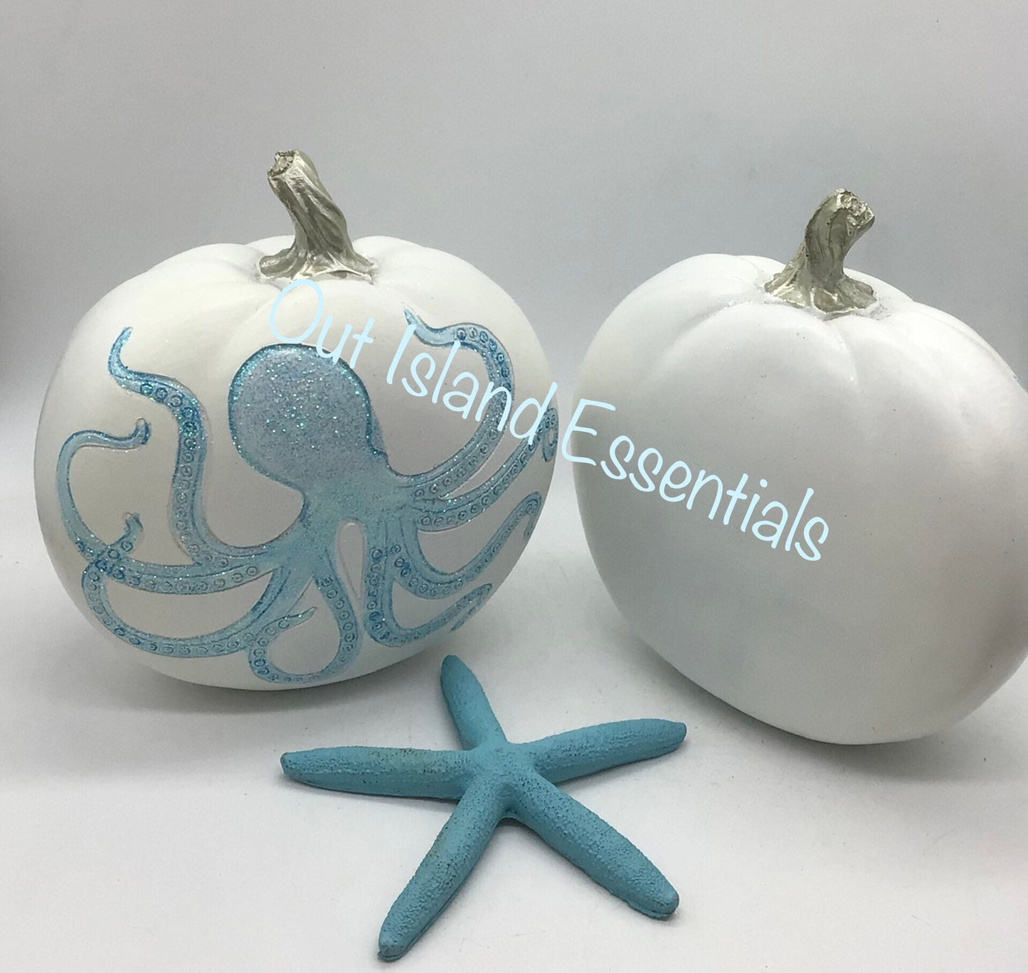 Coastal Fall Pumpkin I Coastal Thanksgiving I Coastal Thanksgiving Decor I Fall Octopus Pumpkin