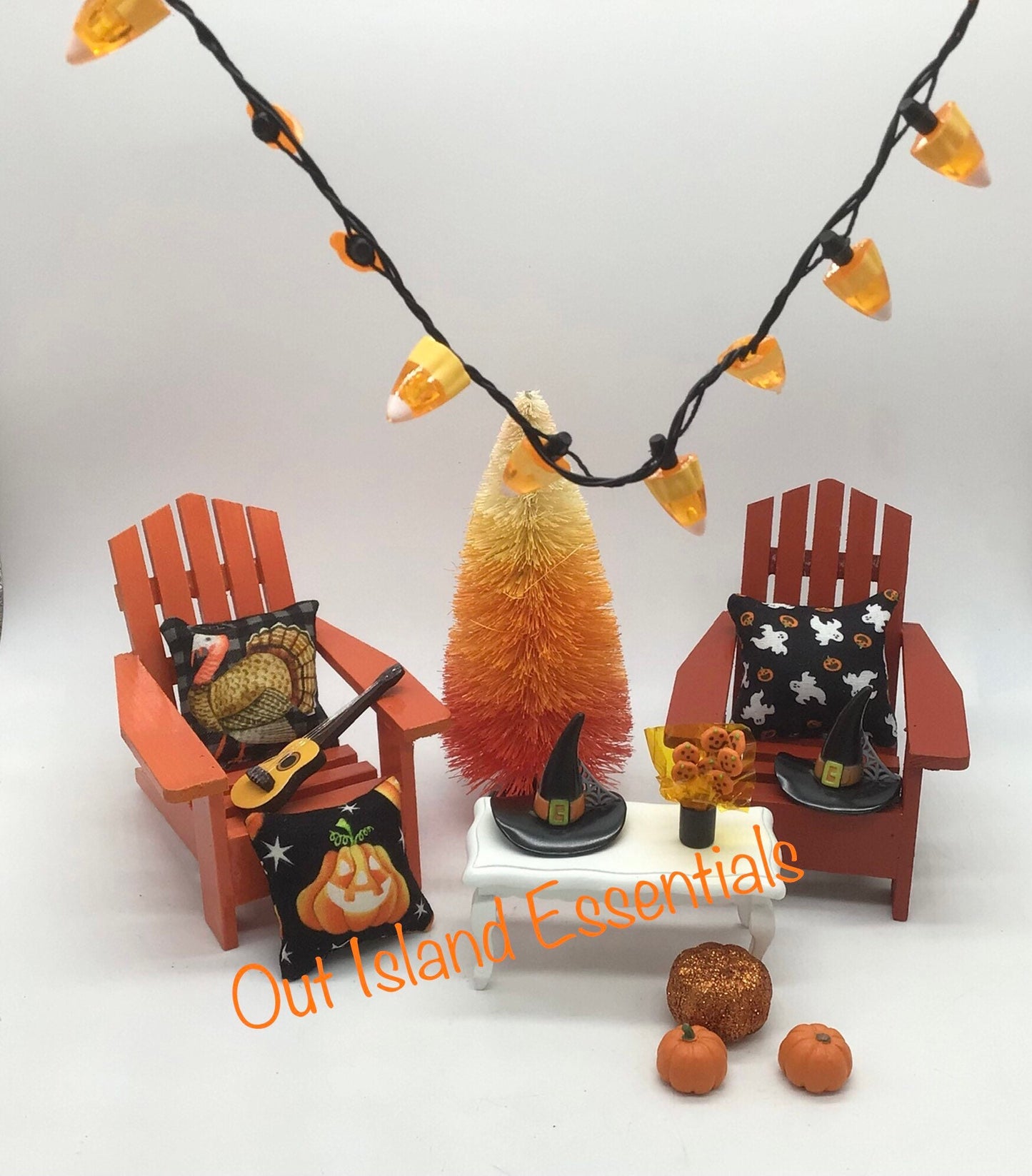 Assorted Halloween Miniature I Jack O Lantern I Halloween Cookies I Miniature Candy I Halloween Hat I Halloween Pumpkins I 1:12 Scale