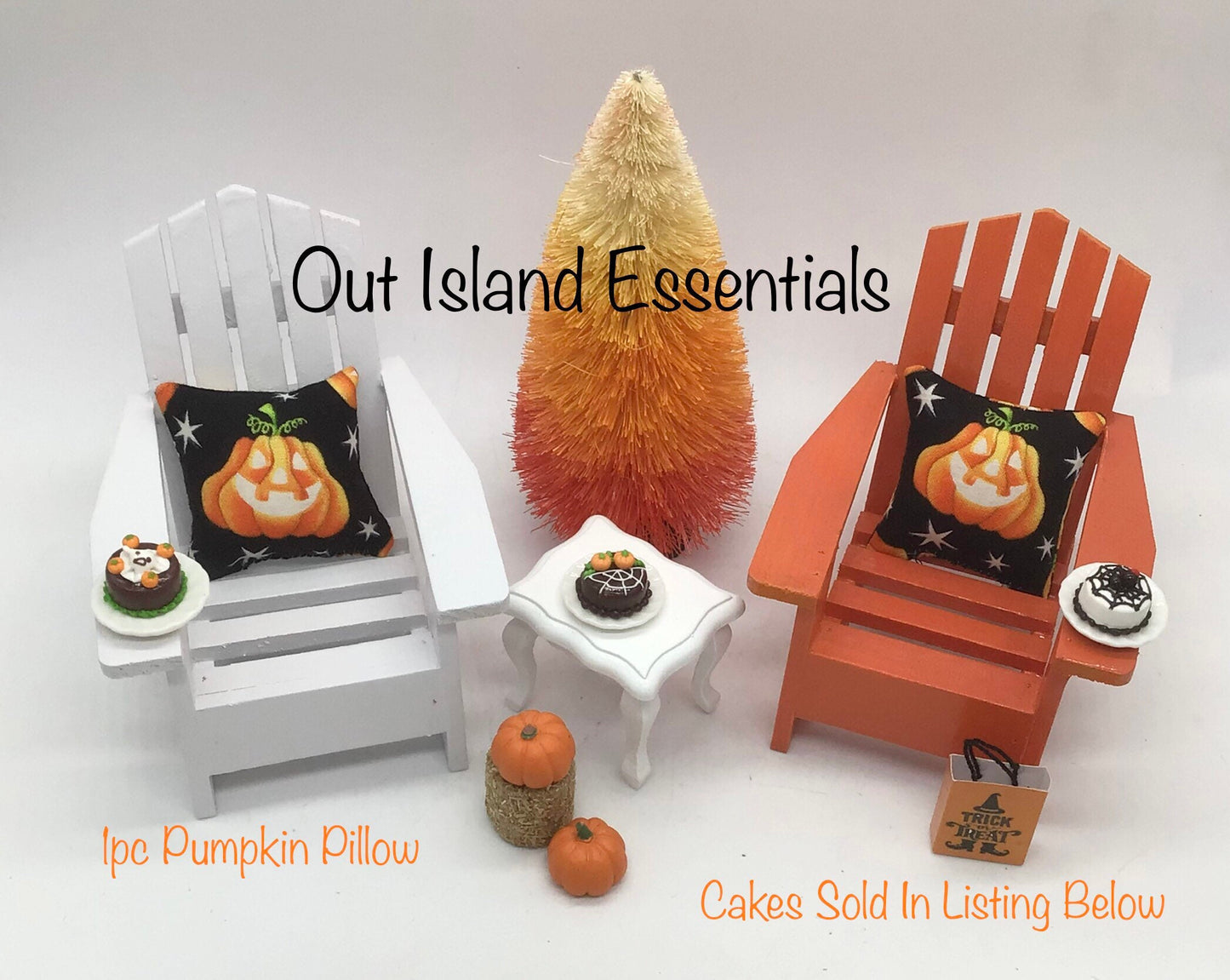 Dollhouse Miniature Fall Decor I Miniature Doll Autumn I Miniature Halloween Decor I 1:12 Scale Doll Fall | Miniature Fall And Autumn