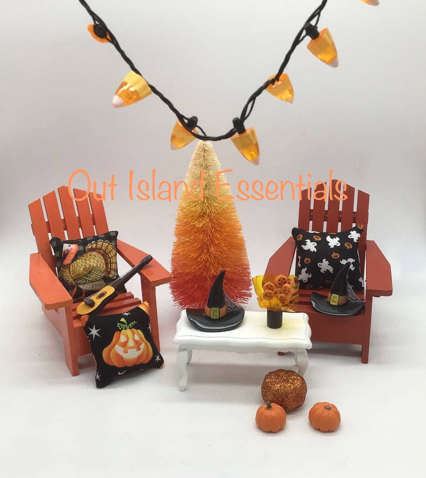 Assorted Halloween Miniature I Jack O Lantern I Halloween Cookies I Miniature Candy I Halloween Hat I Halloween Pumpkins I 1:12 Scale