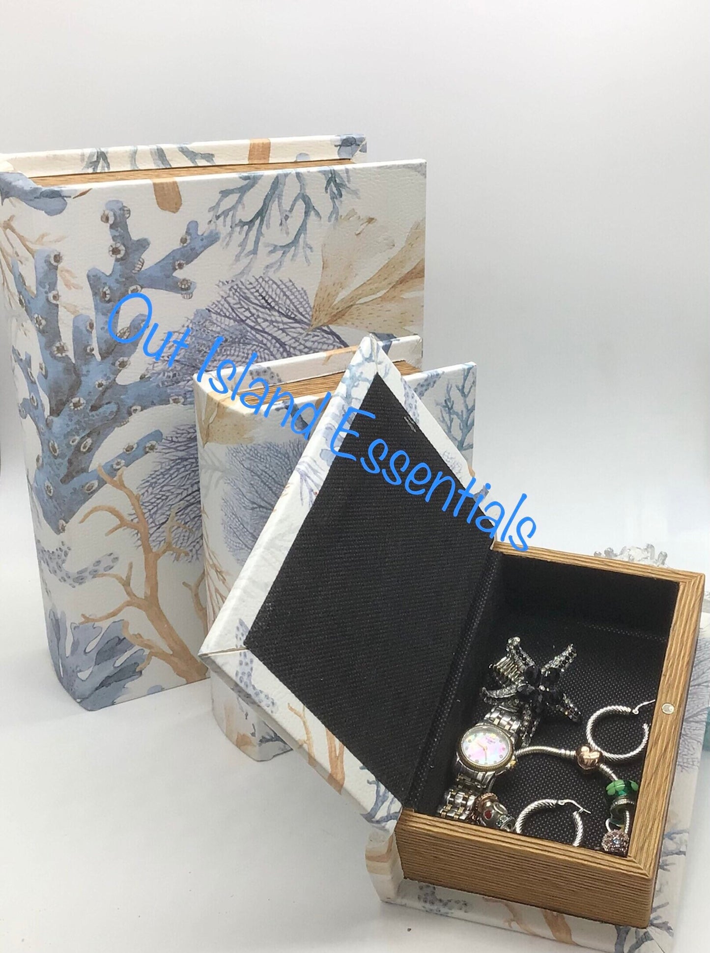 Secret Coastal Book Box I God Box I Jewelry Box I Secret Cash Box I Blessing Box I Prayer Box I Coastal Secret Box
