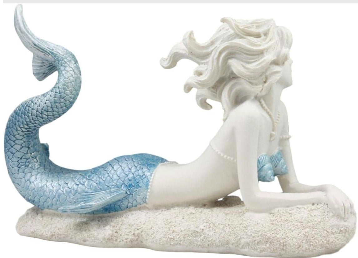 Fancy Tail Mermaid Statue | Crazy Hair Mermaid Decoration | Fancy Mermaid | Strike A Pose Mermaid | Little Mermaid | Mermaid Display