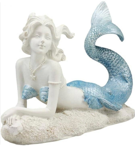 Fancy Tail Mermaid Statue | Crazy Hair Mermaid Decoration | Fancy Mermaid | Strike A Pose Mermaid | Little Mermaid | Mermaid Display