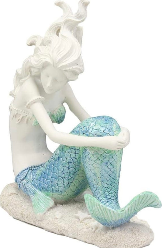 Crazy Hair Shelf Mermaid Statue | Crazy Hair Mermaid Decoration | Fancy Mermaid | Strike A Pose Mermaid | Little Mermaid | Mermaid Display
