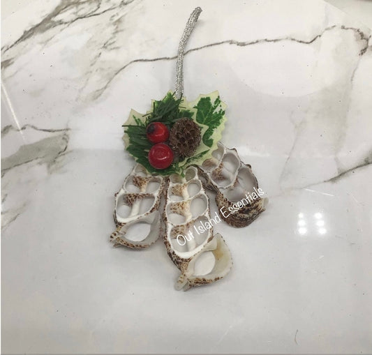 Coastal Simplicity Ornaments With Holly Berries And Pinecones I Coastal Filler Ornaments I Accent Ornaments