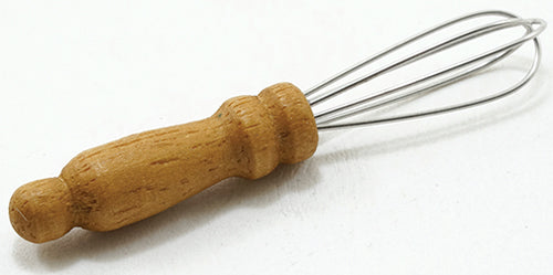 1 Pc. Miniature Dollhouse Whisk With Wooden Handle 1:12 Scale